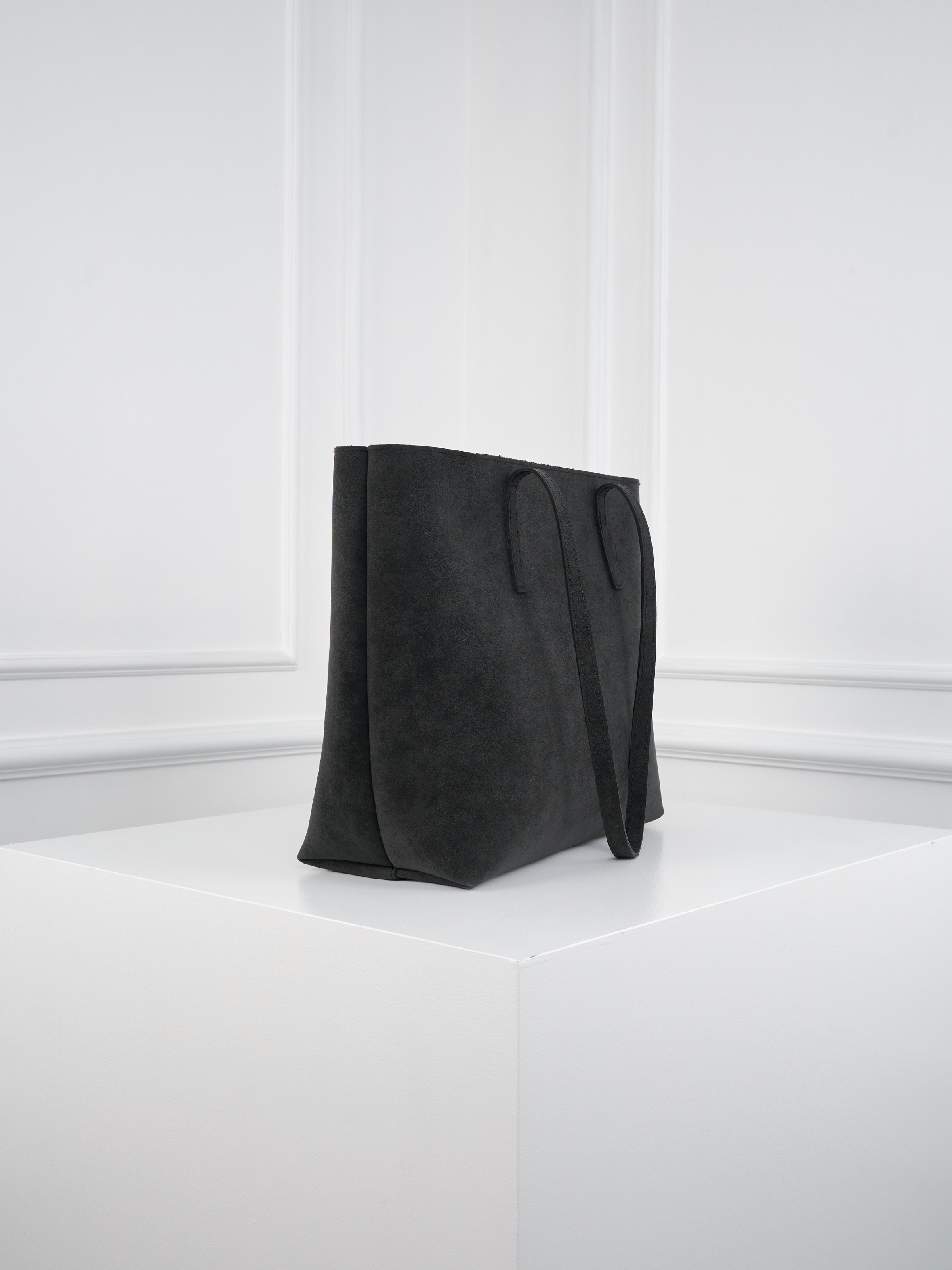 Kadın Nubuk Kumaş Su Geçirmez Büyük Boy Geniş Hacimli El ve Omuz Çantası