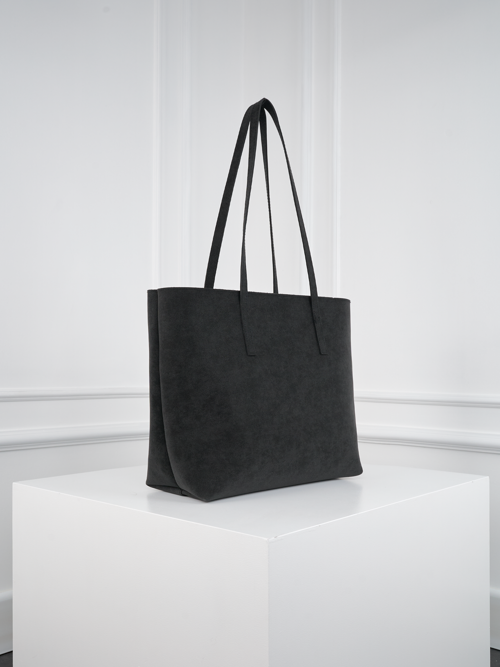 Kadın Nubuk Kumaş Su Geçirmez Büyük Boy Geniş Hacimli El ve Omuz Çantası