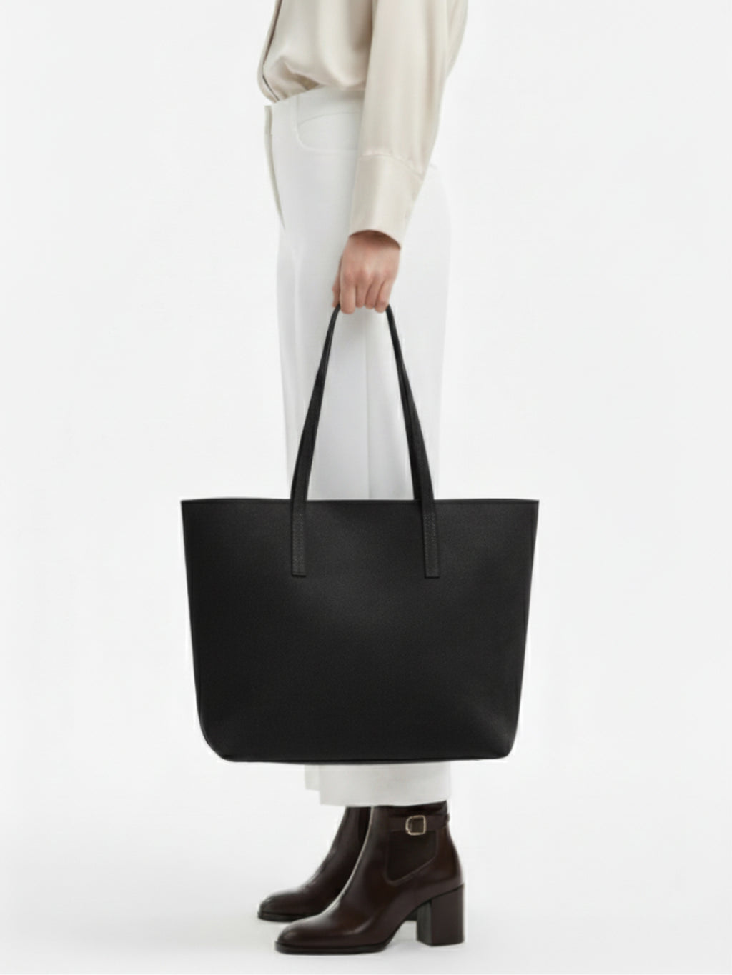 Kadın Nubuk Kumaş Su Geçirmez Büyük Boy Geniş Hacimli El ve Omuz Çantası