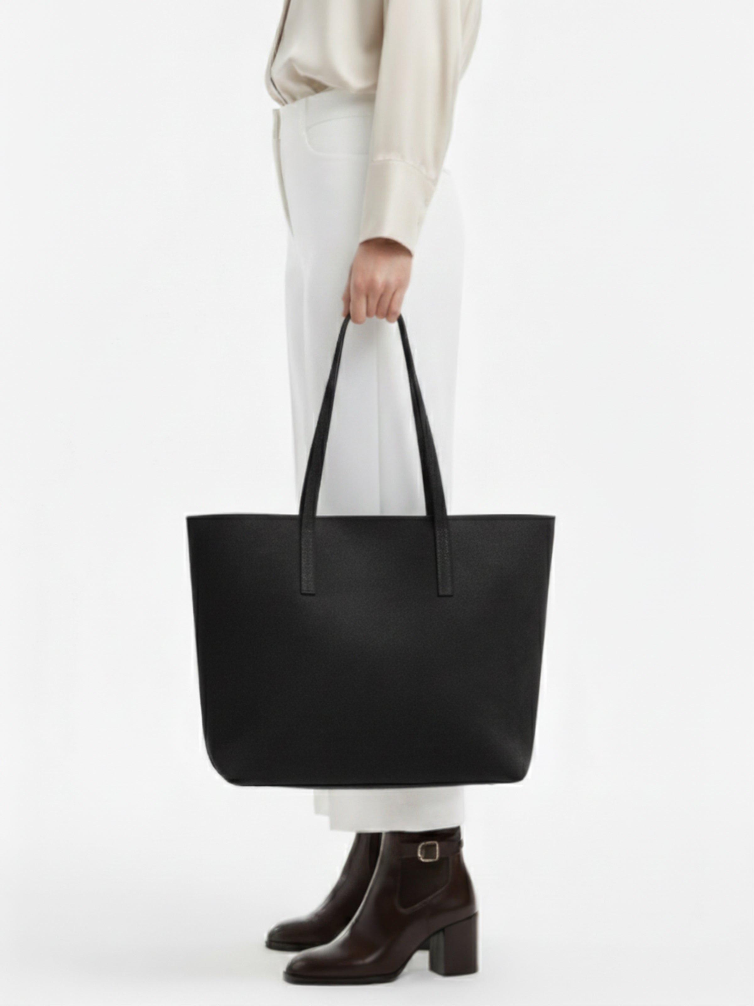 Kadın Nubuk Kumaş Su Geçirmez Büyük Boy Geniş Hacimli El ve Omuz Çantası