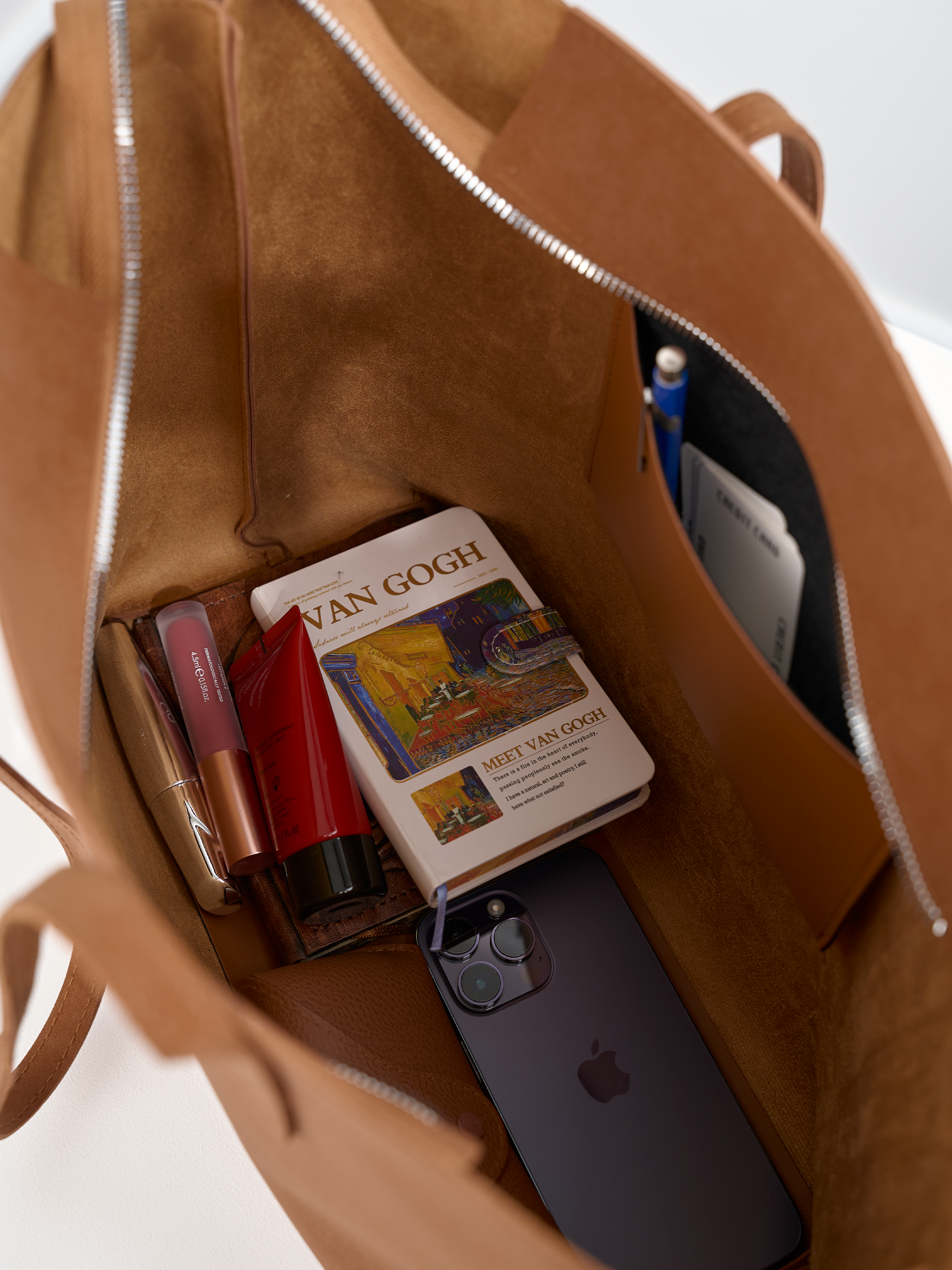 Kadın Nubuk Kumaş Su Geçirmez Büyük Boy Geniş Hacimli El ve Omuz Çantası