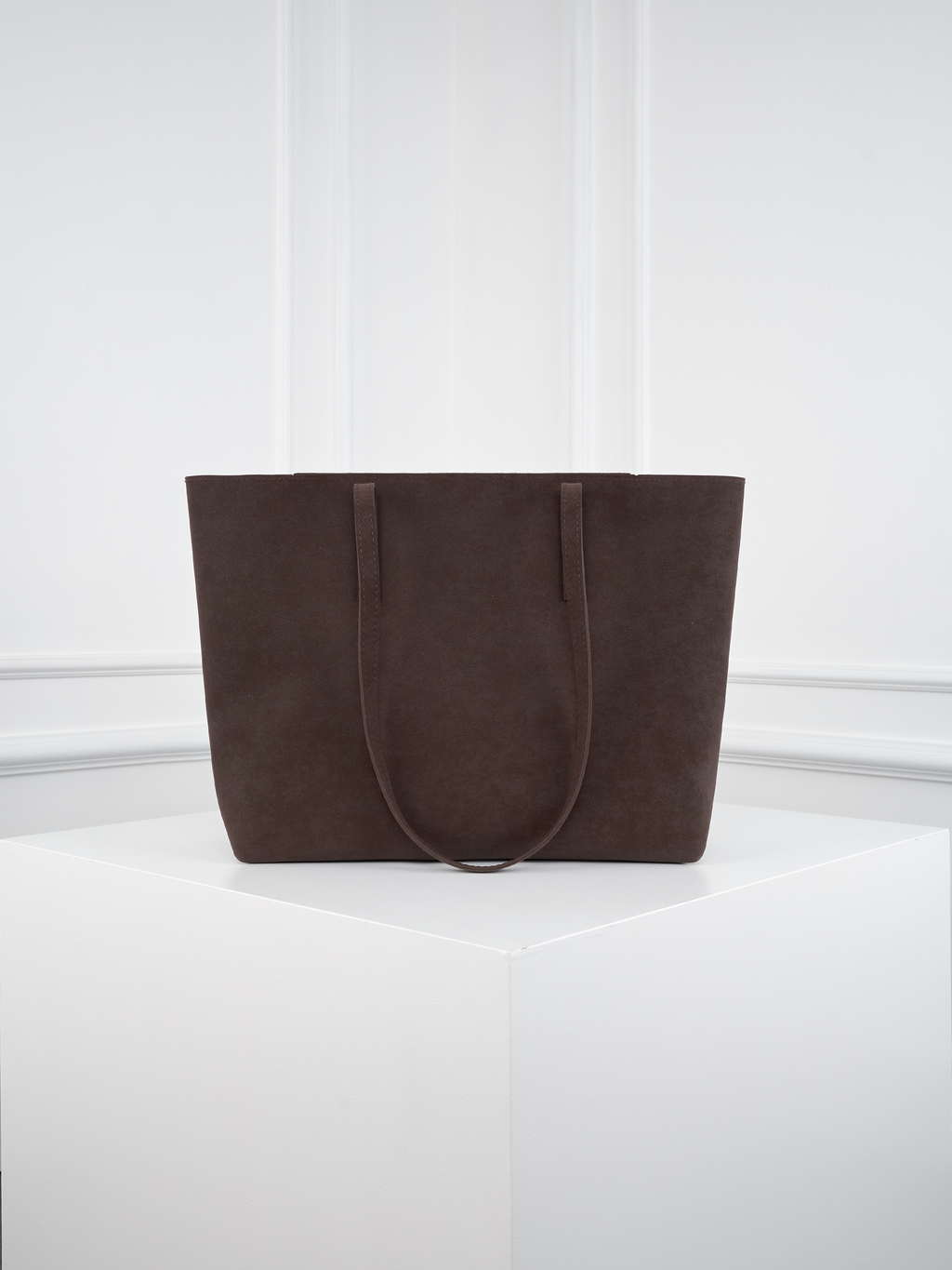 Kadın Nubuk Kumaş Su Geçirmez Büyük Boy Geniş Hacimli El ve Omuz Çantası