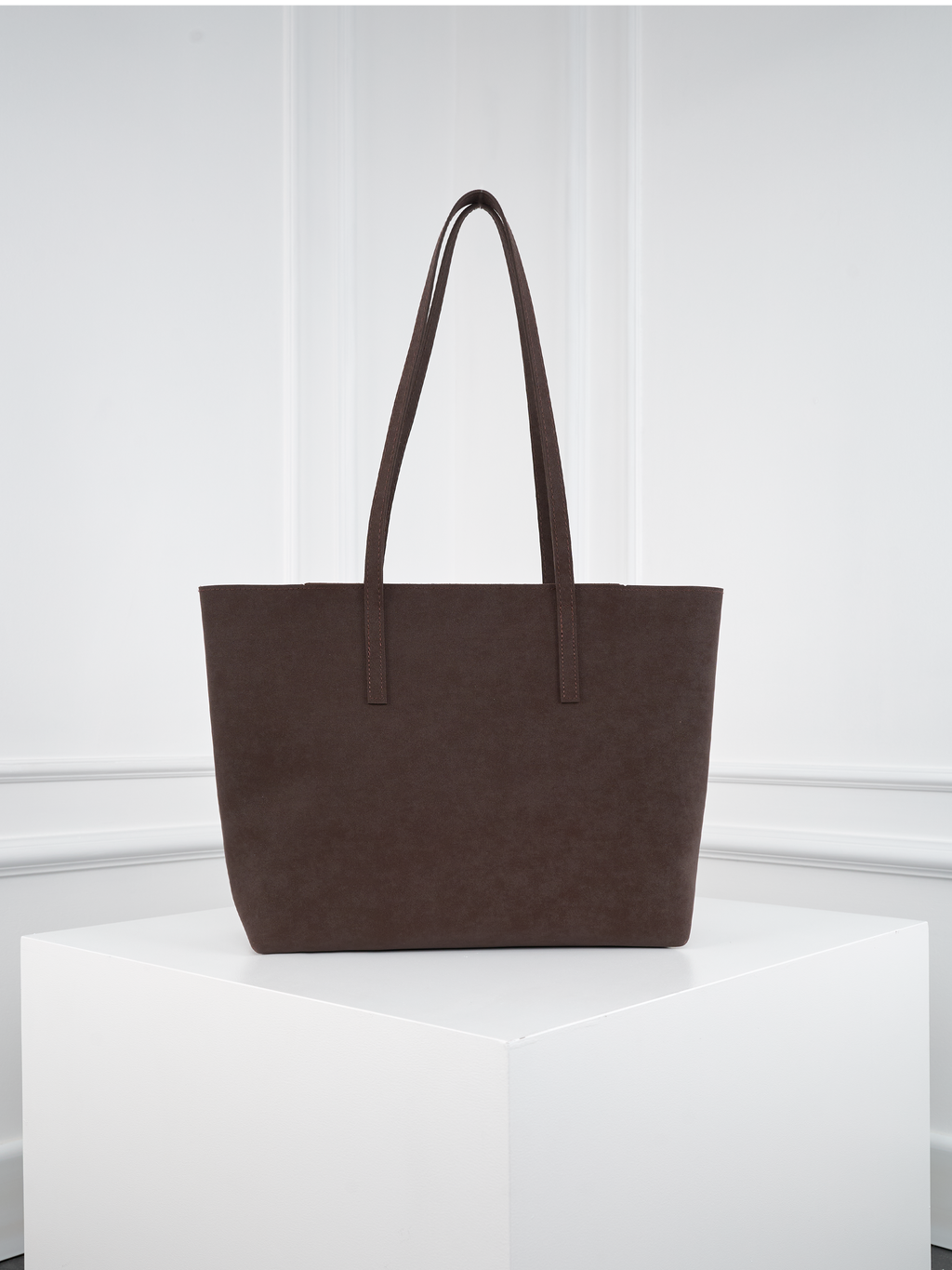 Kadın Nubuk Kumaş Su Geçirmez Büyük Boy Geniş Hacimli El ve Omuz Çantası