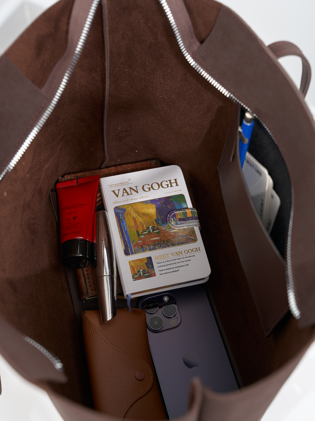 Kadın Nubuk Kumaş Su Geçirmez Büyük Boy Geniş Hacimli El ve Omuz Çantası