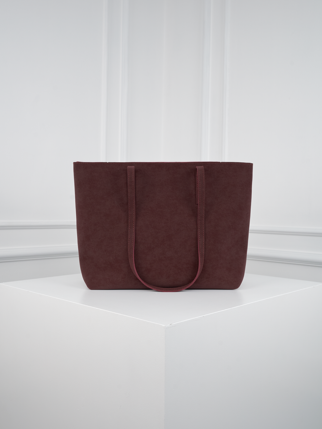 Kadın Nubuk Kumaş Su Geçirmez Büyük Boy Geniş Hacimli El ve Omuz Çantası