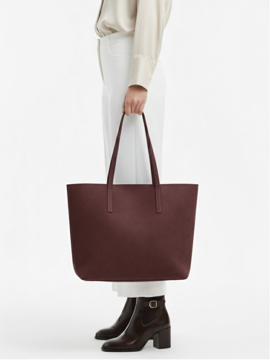 Kadın Nubuk Kumaş Su Geçirmez Büyük Boy Geniş Hacimli El ve Omuz Çantası