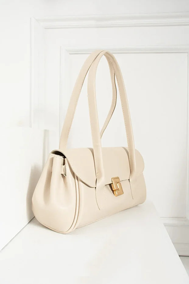 Kadın Uzun Saplı Dikdörtgen Model El Kol ve Omuz Çantası