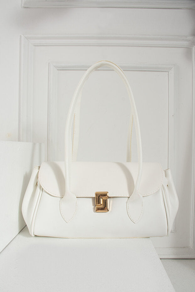 Kadın Uzun Saplı Dikdörtgen Model El Kol ve Omuz Çantası