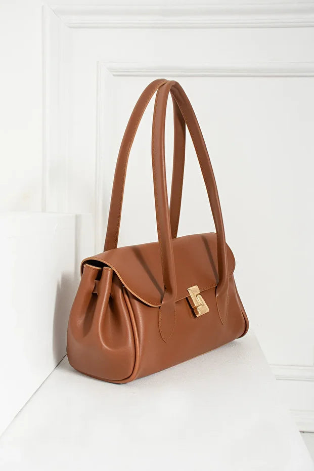 Kadın Uzun Saplı Dikdörtgen Model El Kol ve Omuz Çantası