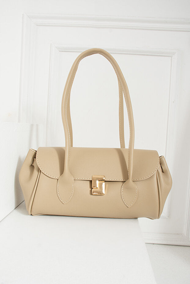 Kadın Uzun Saplı Dikdörtgen Model El Kol ve Omuz Çantası