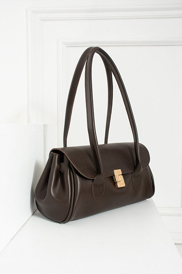 Kadın Uzun Saplı Dikdörtgen Model El Kol ve Omuz Çantası