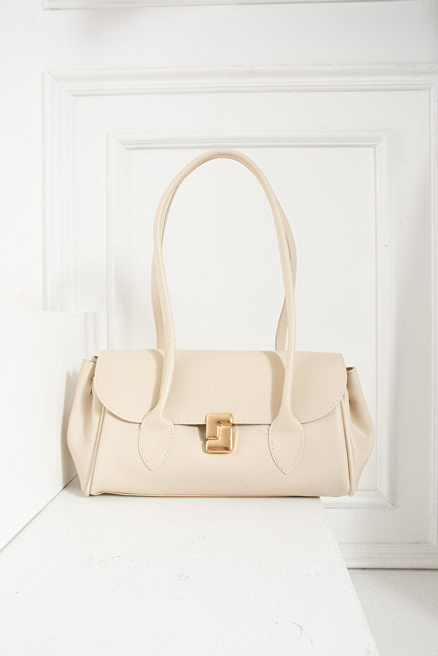 Kadın Uzun Saplı Dikdörtgen Model El Kol ve Omuz Çantası