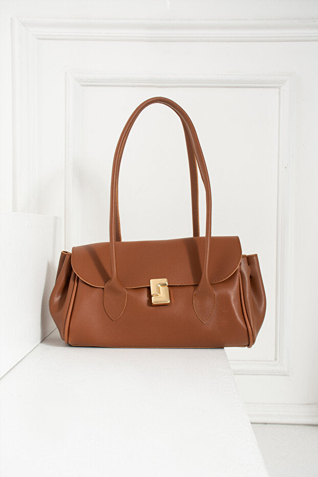 Kadın Uzun Saplı Dikdörtgen Model El Kol ve Omuz Çantası