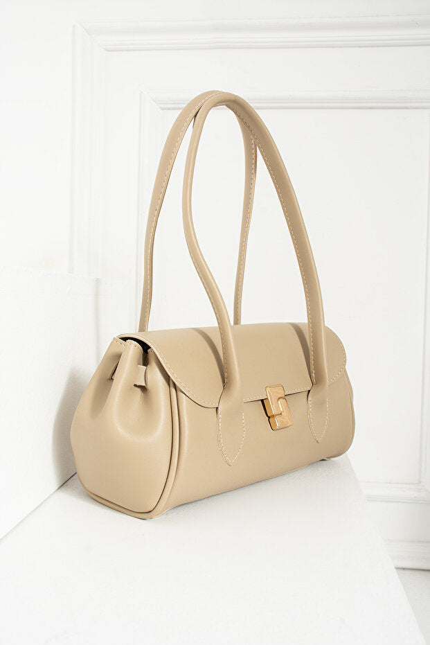 Kadın Uzun Saplı Dikdörtgen Model El Kol ve Omuz Çantası