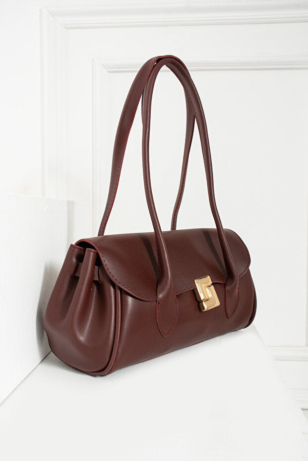 Kadın Uzun Saplı Dikdörtgen Model El Kol ve Omuz Çantası