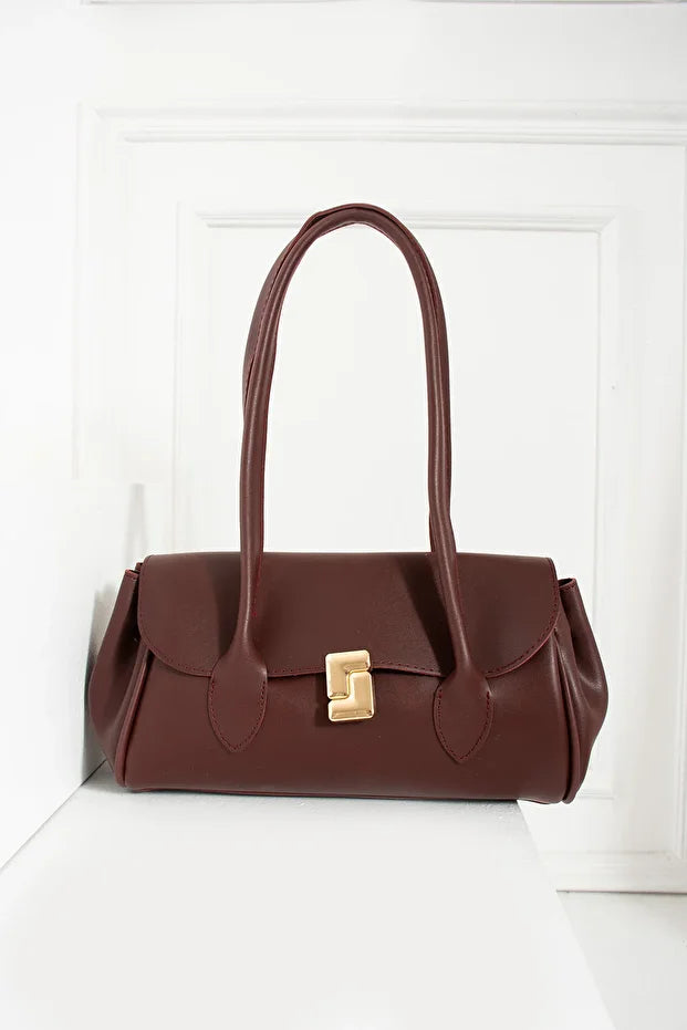 Kadın Uzun Saplı Dikdörtgen Model El Kol ve Omuz Çantası