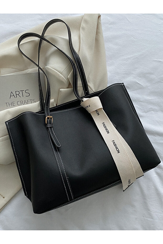 Mona Fiyonk Detaylı Hafif Büyük Boy Kadın El Ve Omuz Çantası