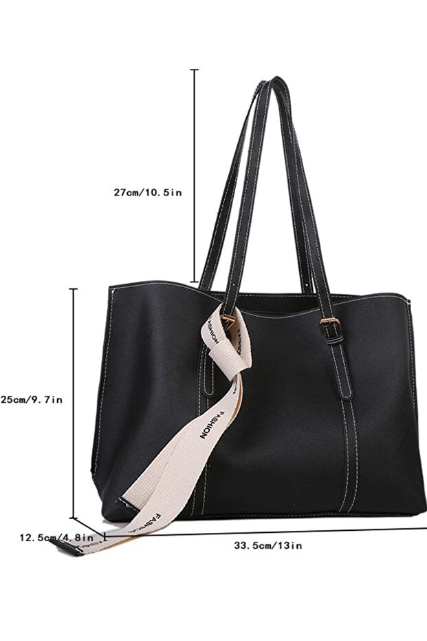 Mona Fiyonk Detaylı Hafif Büyük Boy Kadın El Ve Omuz Çantası