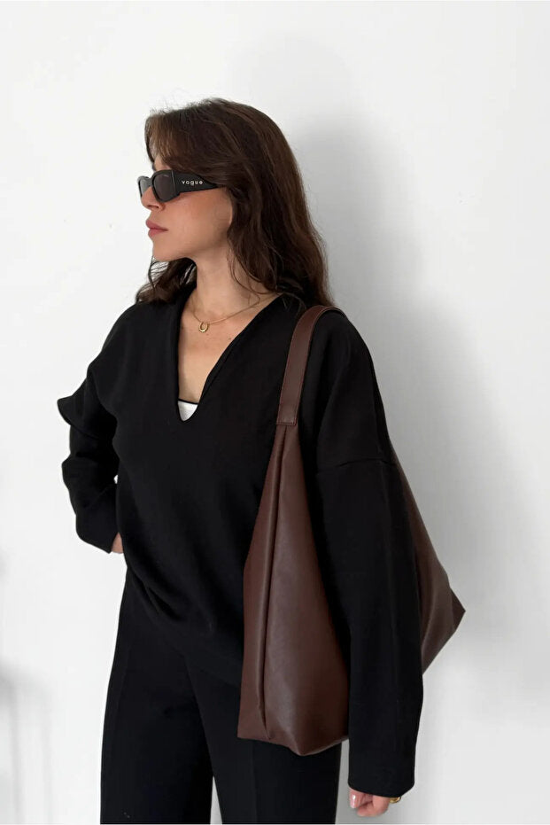 Kadın  Büyük Boy Omuz ve Tote Çanta - Geniş Hacim