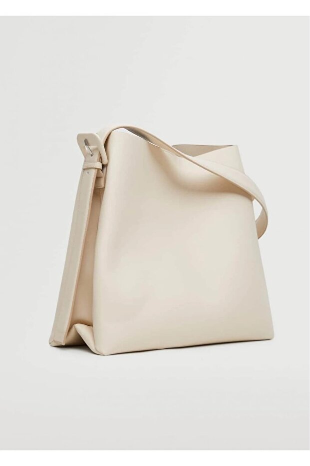 Kadın Büyük Boy Mıknatıslı Kapaklı İç Fermuarlı Ayarlanabilir El ve Omuz Çantası