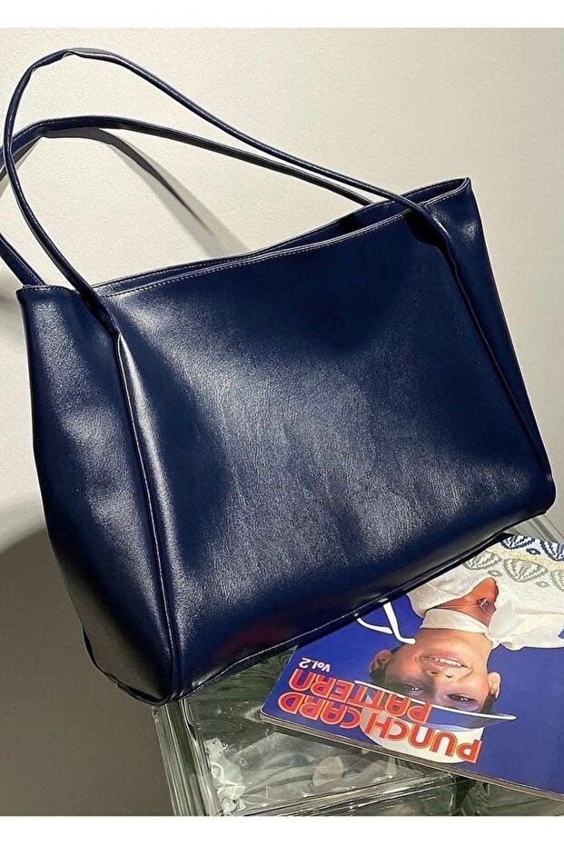 Kadın Basic Model Yumuşak Deri Büyük Boy Günlük El & Omuz & Kol Çantası