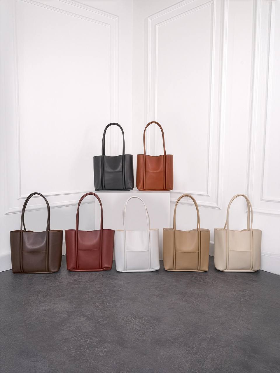 Kadın Ön Cepli Mıknatıs Kapaklı Cüzdan Detaylı El Kol Ve Omuz Çantası